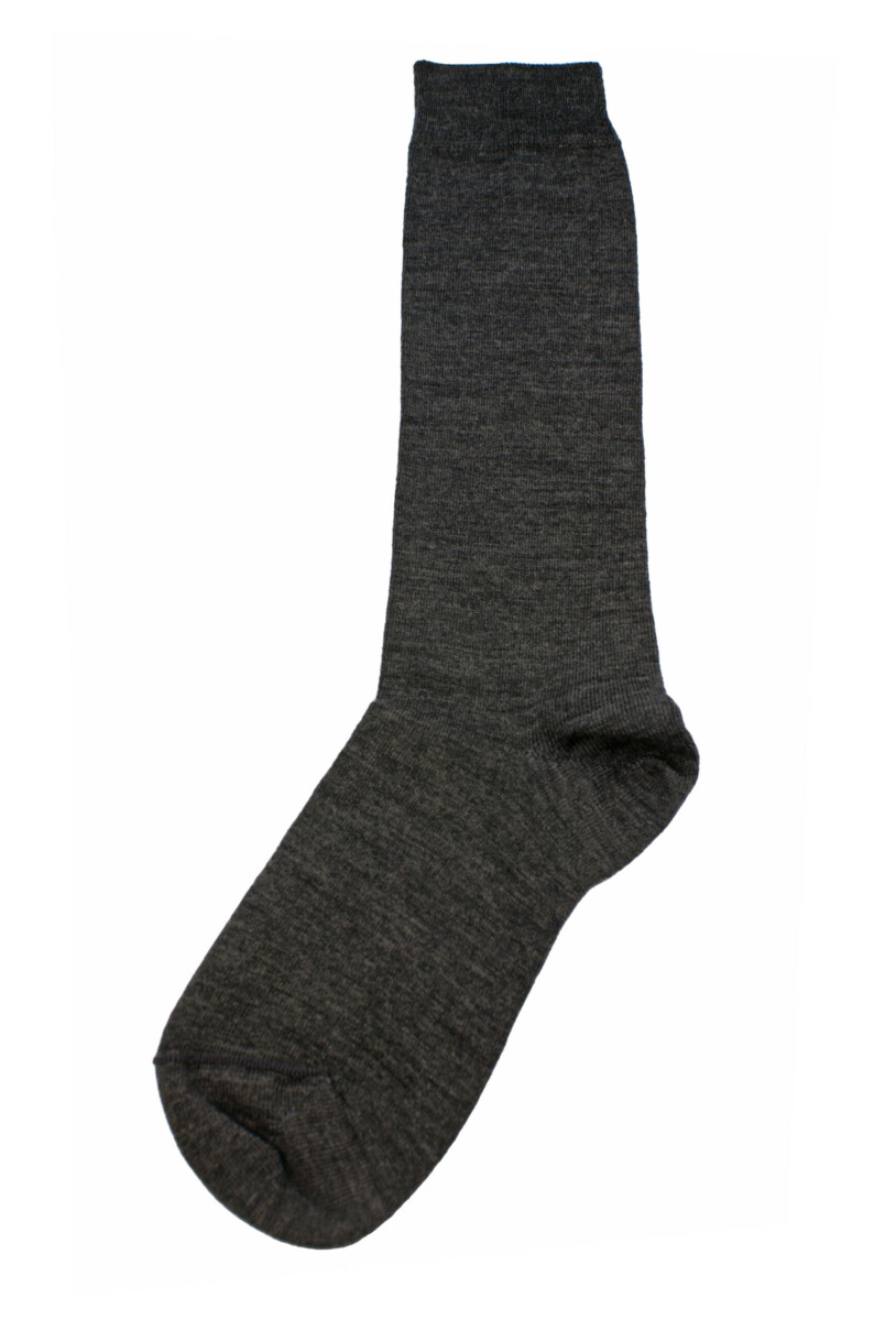 Plain Merino Kneehigh Sock – 4-9 – Charcoal | Columbine