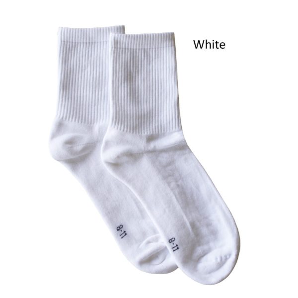 white sports socks